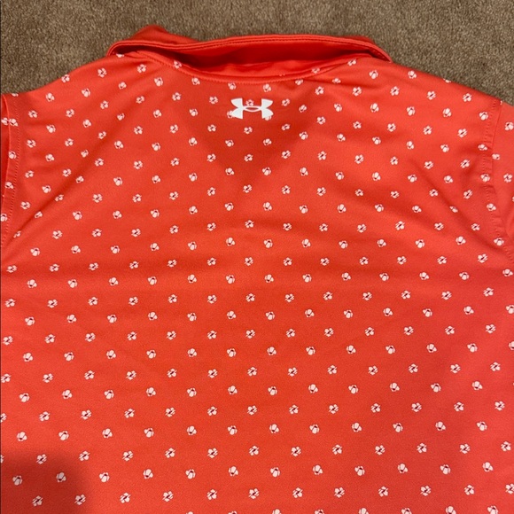 Under Armour Kids Red Polo Shirt - Picture 4 of 6